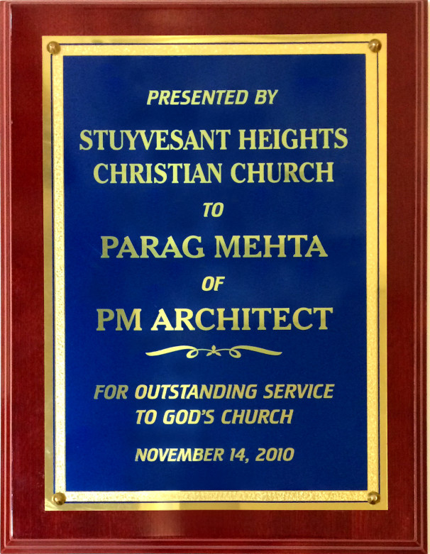 Stuyvesant Heights Christian Church: for Outstanding Service to God’s Church – November 14, 2010